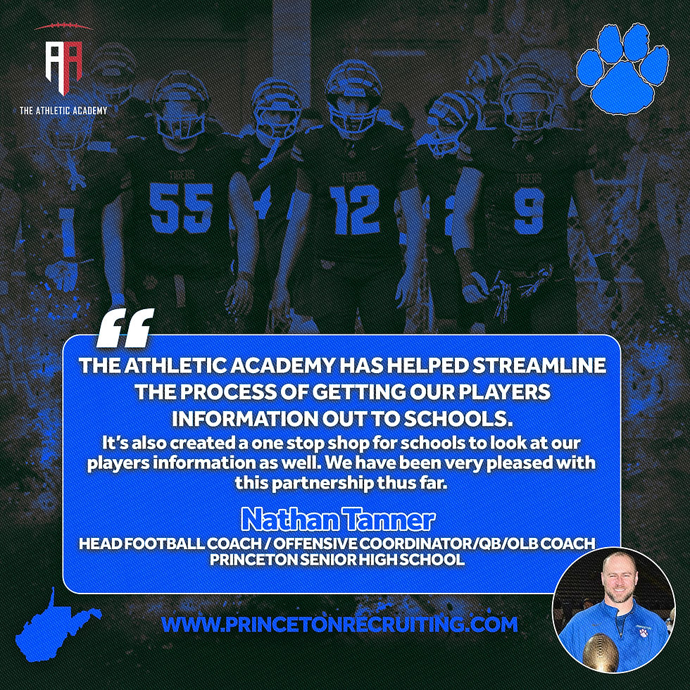 Princeton Football Testimonial Graphic 2026
