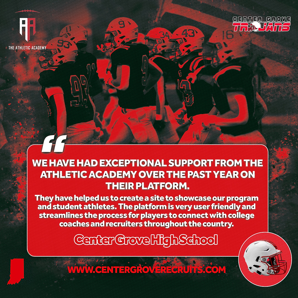 Center Grove High School Testimonial Graphic 2026