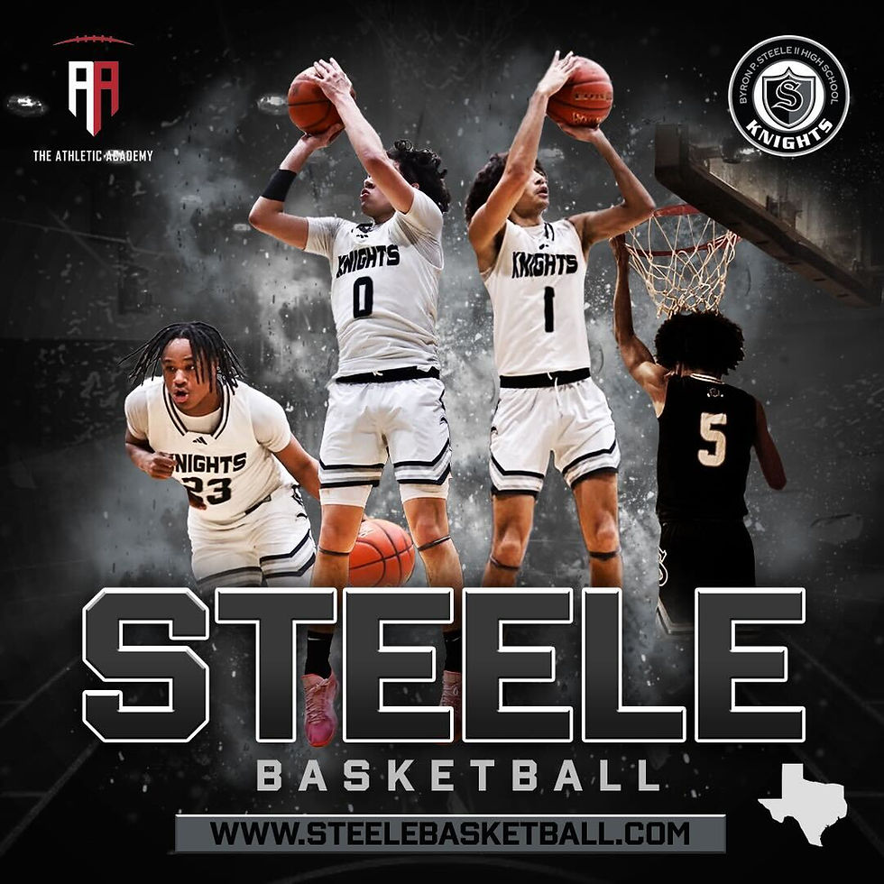 Steele Basketball Graphic (Texas)